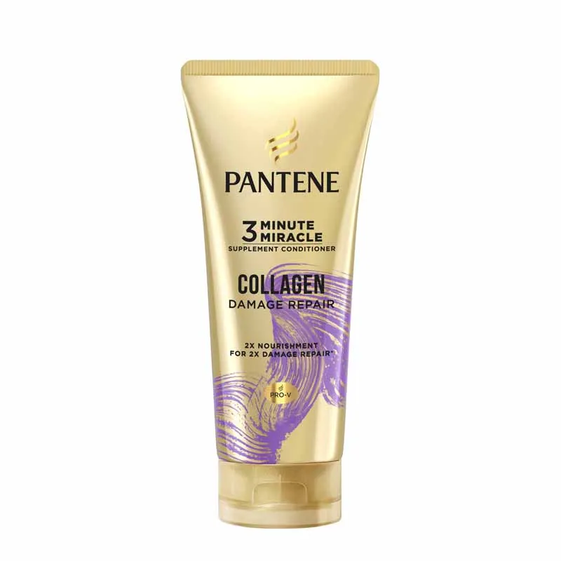 Pantene 3 Minute Miracle Supplement Conditioner COLLAGEN Damage Repair 300ML Pantene 3 Minute Miracle Supplement Conditioner COLLAGEN Damage Repair 300ML