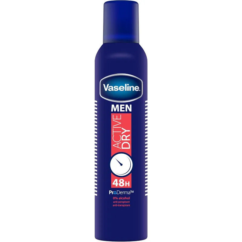 Vaseline Men Active Dry Body Spray 250ML Vaseline Men Active Dry Body Spray 250ML
