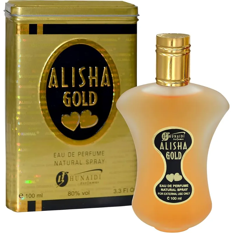 Alisha GOLD EAU DE PERFUME Natural Spray 100ML Alisha GOLD EAU DE PERFUME Natural Spray 100ML