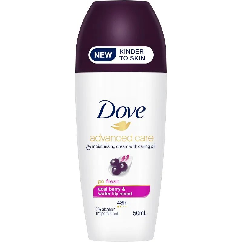 Dove Advanced Care Go Fresh Acai Berry & Water Lily Scent Roll On 50ML Dove Advanced Care Go Fresh Acai Berry & Water Lily Scent Roll On 50ML