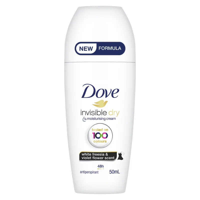 Dove Invisible Dry White Freesia & Violet Flower Scent Roll On 50ML Dove Invisible Dry White Freesia & Violet Flower Scent Roll On 50ML