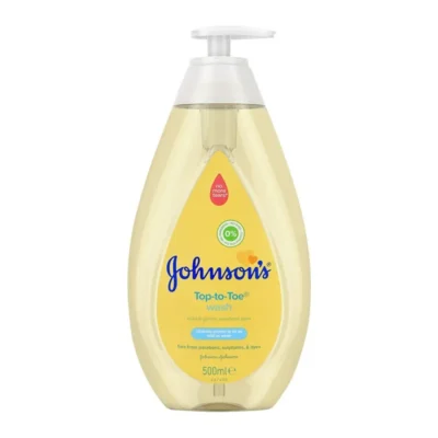 Johnson Top-To-Toe Wash Mild Gently Newborn Care 500ML