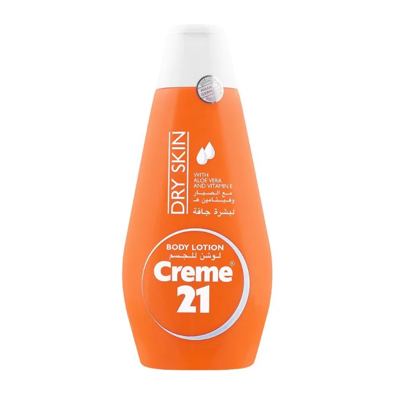 Creme 21 Dry Skin With Aloe Vera And Vitamin E Body Lotion 250ML Creme 21 Dry Skin With Aloe Vera And Vitamin E Body Lotion 250ML