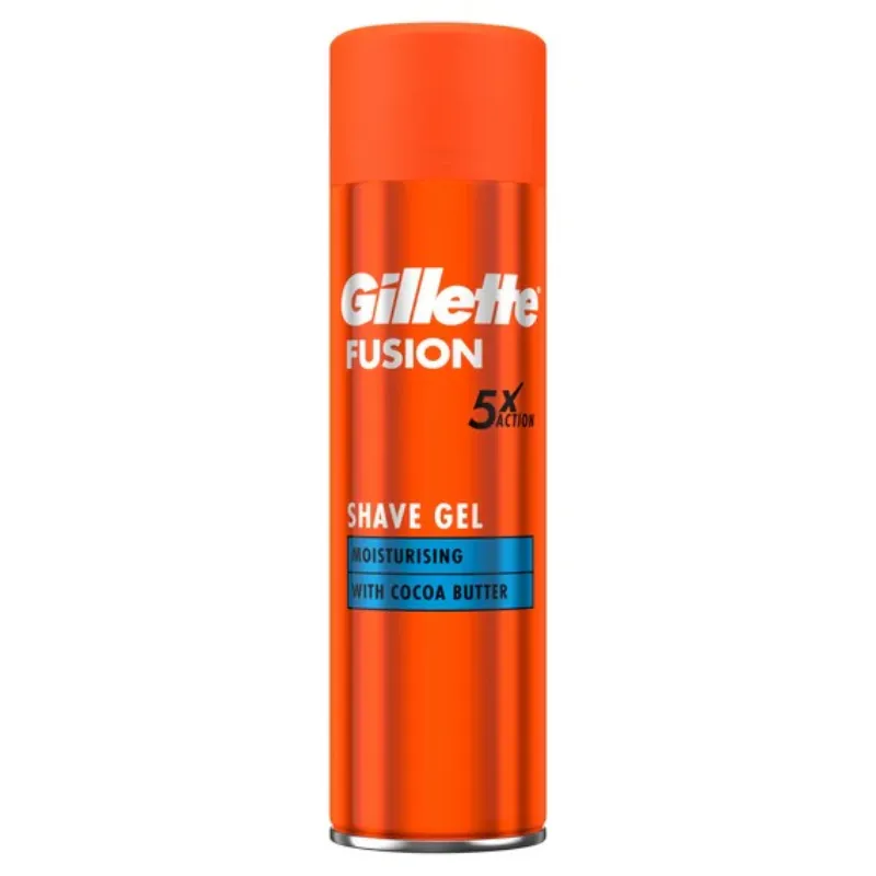 Gillette Fusion Shave Gel Moisturising With Cocoa Butter 200ML Gillette Fusion Shave Gel Moisturising With Cocoa Butter 200ML