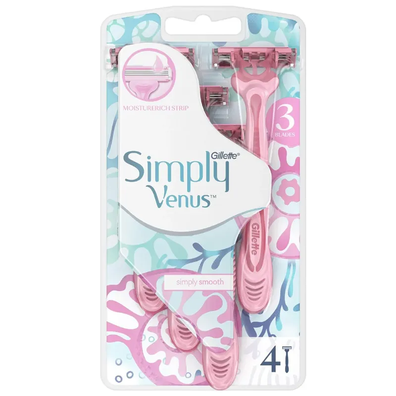 Gillette Simply Venus Disposable Razors 4-Pack Gillette Simply Venus Disposable Razors 4-Pack
