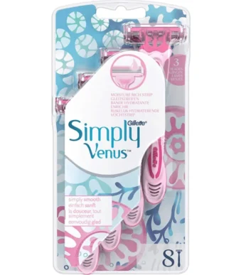 Gillette Simply Venus Razors 8-Packs Bag
