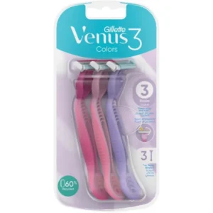 Gillette Venus3 Colors Disposable Razors 3-Pack