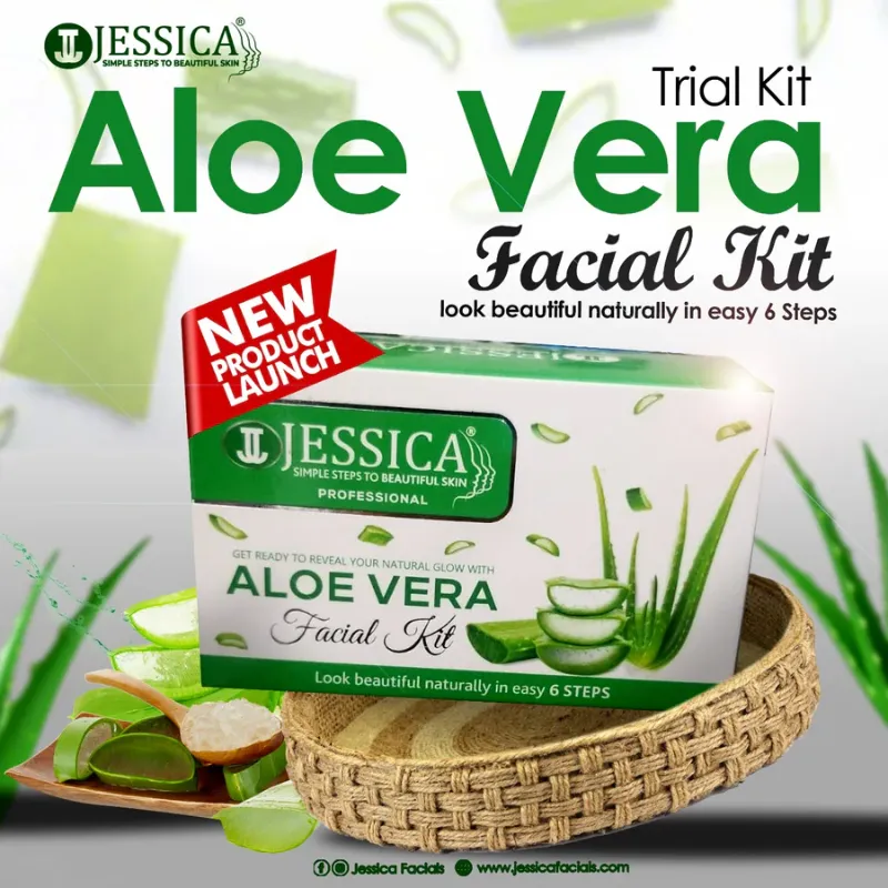 Jessica Aloe Vera Facial Kit with 6 Steps Jessica Aloe Vera Facial Kit with 6 Steps