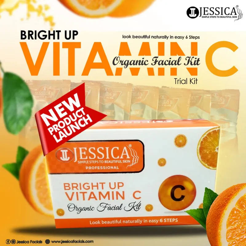 Jessica Bright Up Vitamin C Organic Facial Kit with 6 Steps Jessica Bright Up Vitamin C Organic Facial Kit with 6 Steps