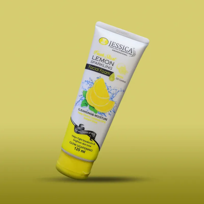 Jessica Fresh Start Lemon Sparkling Facial Foam 125ML Jessica Fresh Start Lemon Sparkling Facial Foam 125ML