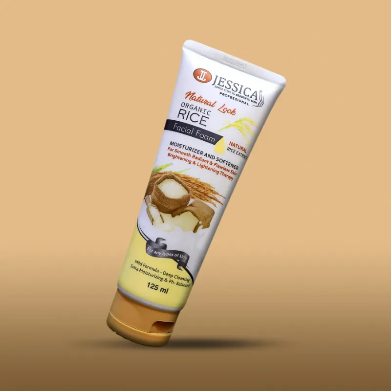 Jessica Natural Look Organic Rice Facial Foam 125ML Jessica Natural Look Organic Rice Facial Foam 125ML