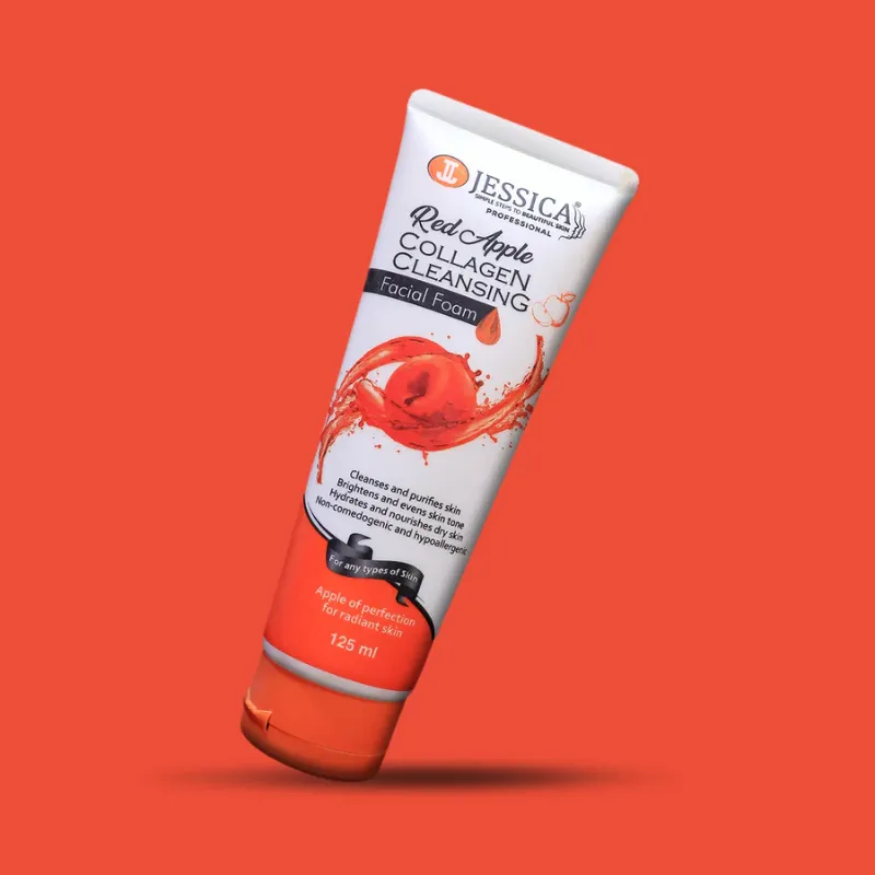 Jessica Red Apple Collagen Cleansing Facial Foam 125ML Jessica Red Apple Collagen Cleansing Facial Foam 125ML