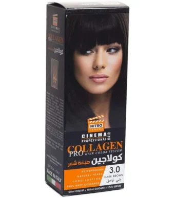 Nitro Canada Collagen Pro Hair color system 3.0 Dark Brown
