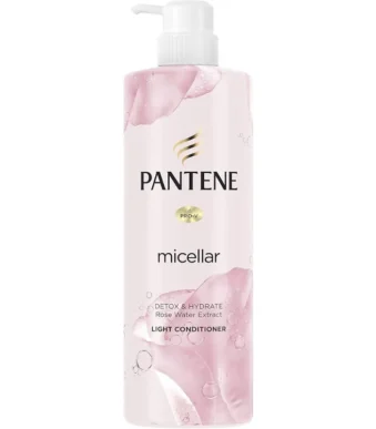 Pantene Pro-V Micellar Detox & Hydrate Rose Water Extract Light Conditioner 530ML