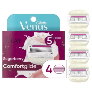 Gillette Venus With Olay 5-Blades Sugarberry Comfort glide Refills Pack-4
