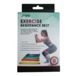 JT-010 Exercise Resistance Belt Set of 5 Rubber