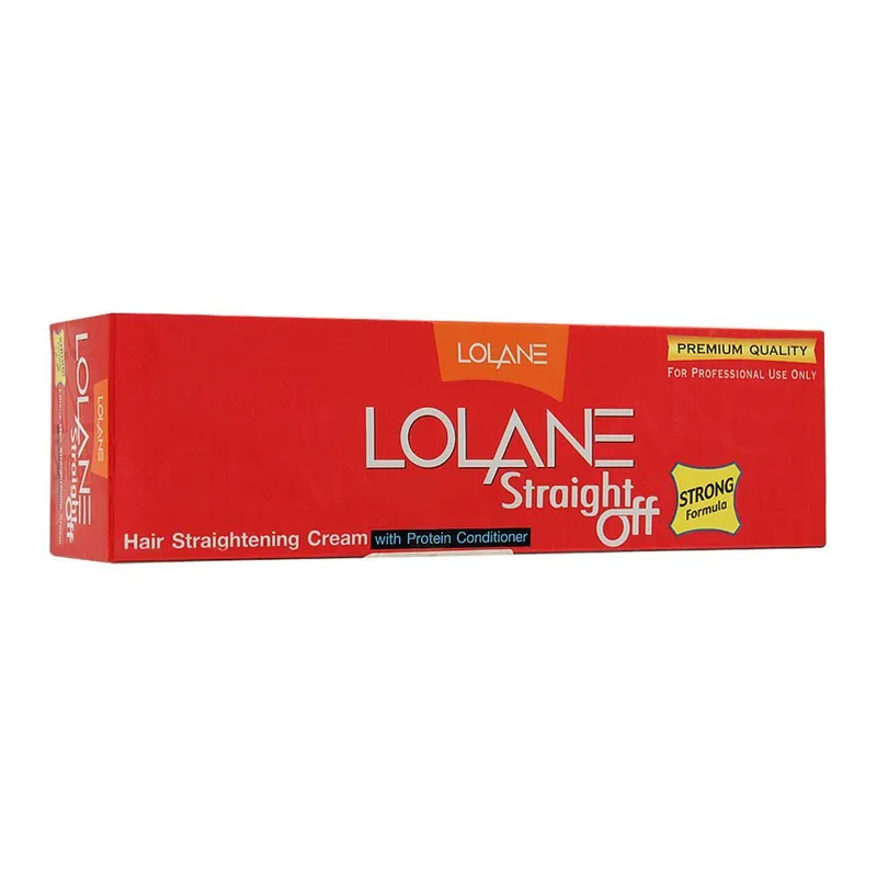Lolane Straight Off Hair Straightening Cream With Protein Conditioner Strong Formula