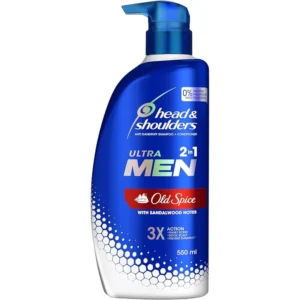 Head And Shoulders Shampoo + Conditioner Ultra Men 2in1 Old Spice With Sandalwood Notes 550ML