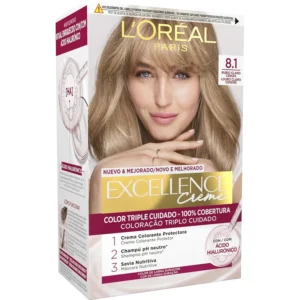 Loreal paris 8.1 Light Ash Blonde Excellence Creme New