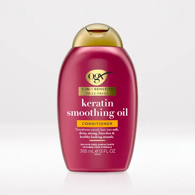 OGX 5-in-1 Benefits Frizz-Free Keratin Smoothing Oil Conditioner 385ML OGX 5-in-1 Benefits Frizz-Free Keratin Smoothing Oil Conditioner 385ML