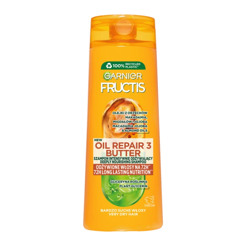 Garnier Fructis Oil Repair 3 Butter Shampoo 400ML Garnier Fructis Oil Repair 3 Butter Shampoo 400ML