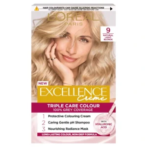 Loreal Paris 9 Natural Light Blonde Excellence Creme New