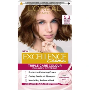 Loreal paris 5.3 Natural Golden Brown Excellence Creme New