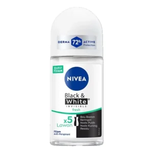 Nivea Black And White Invisible Fresh Deo Roll ON 50ML