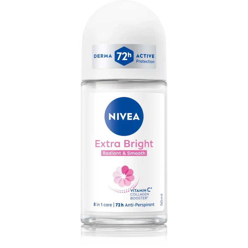 Nivea Extra Bright Radiant And Smooth Deo Roll ON 50ML Nivea Extra Bright Radiant And Smooth Deo Roll ON 50ML