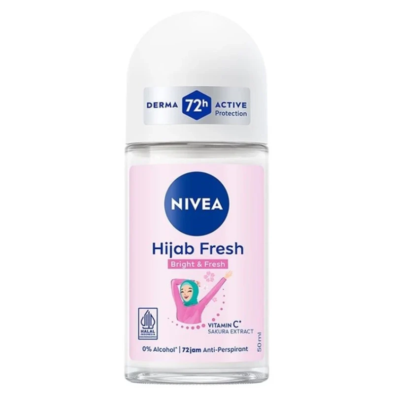 Nivea Hijab Fresh Bright And Fresh Deo Roll ON 50ML Nivea Hijab Fresh Bright And Fresh Deo Roll ON 50ML