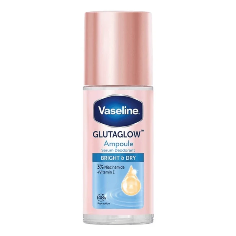 Vaseline Glutaglow Ampoule Serum Deodorant Bright And Dry Roll On 45ML Vaseline Glutaglow Ampoule Serum Deodorant Bright And Dry Roll On 45ML