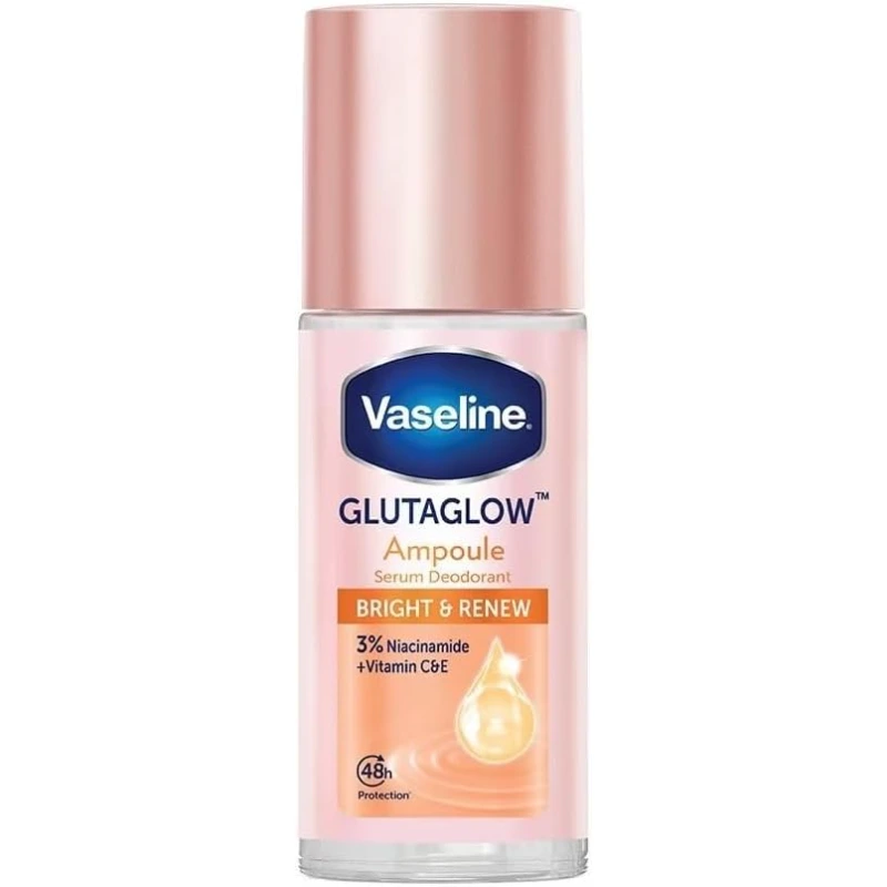 Vaseline Glutaglow Ampoule Serum Deodorant Bright And Renew Roll On 45ML Vaseline Glutaglow Ampoule Serum Deodorant Bright And Renew Roll On 45ML