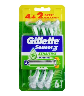 Gillette Sensor 3 Sensitive 6 Razor Bag